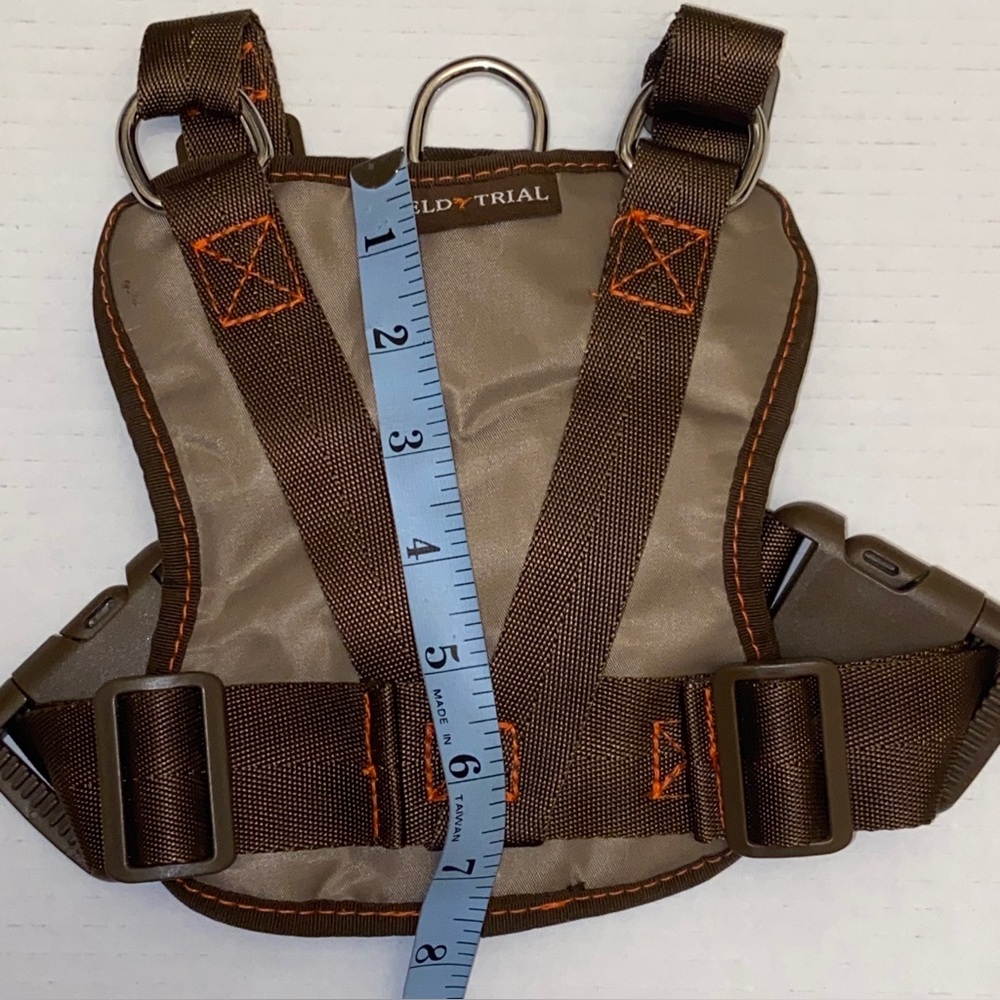 Field Trail Dog Outdoor Tactical Harness In Brown And Orange. - Picture 4 of 6